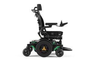power complex wheelchair in green color