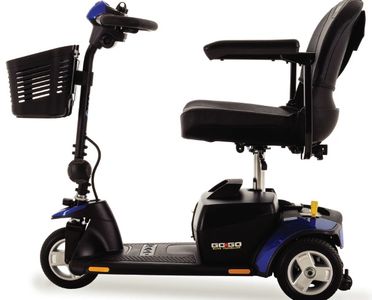 Pride Mobility Go-Go Scooter in blue