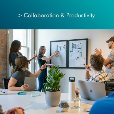 Team collaborating together to improve productivity and solve issues. Used for collaboration and pro
