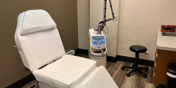 Laser room inside of Tattoo Savior Tattooing and Laser Tattoo Removal