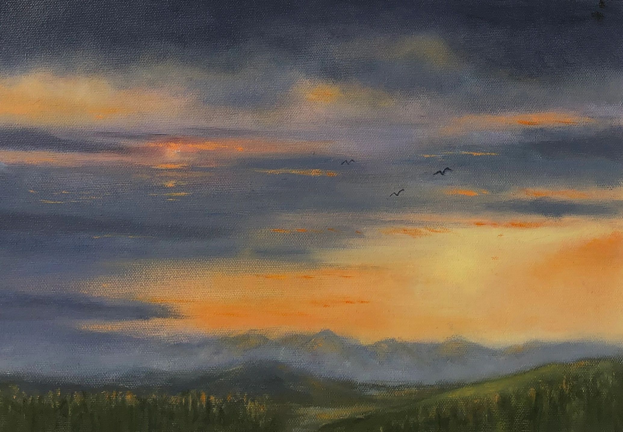 Sunset on Leighton Ridge