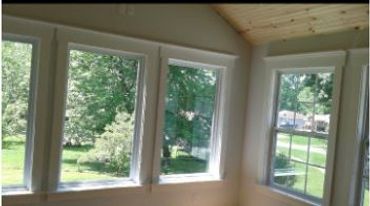 Sunroom windows on addition
