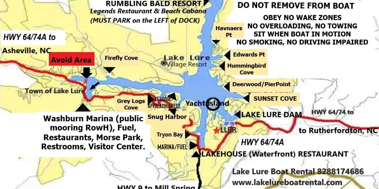 lake lure map
