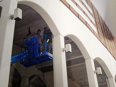 Getting bird net tight with no low hanging areas is important for a clean installation