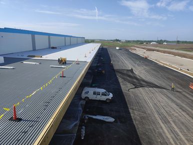 this amazon had 2 canopies that were 64,000 square feet each.