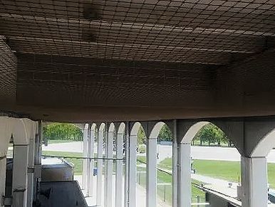 bird netting fully installed keeping birds out for years to come