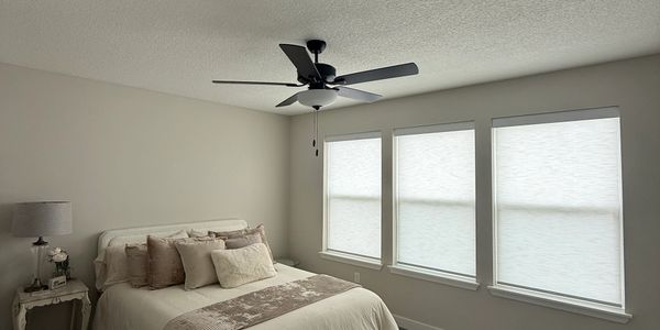 Spring Hill Kansas Home with Light Filtering Shades