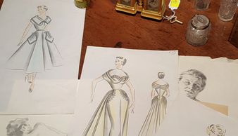 Fashion drawings found at auction