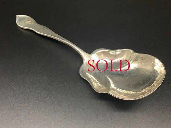 Art Nouveau sterling silver Berry Spoon from Boston Mass. sold by A Stowell and Co