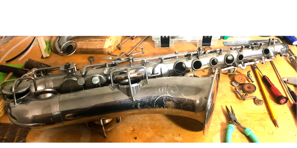 Saxophone Repair Broken Instrument TonalConfusion Repairs Bench Shop Musical Music Tonal Confusion