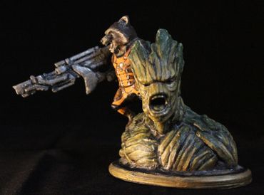 3D Modeled, 3D Printed and painted in our studio.