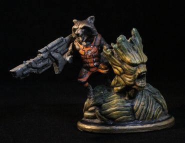 3D Modeled, 3D Printed and painted in our studio.