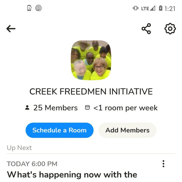 Creek Freedmen Initiatives Cornerstone of Black Wall Street discussions on issues/current events.