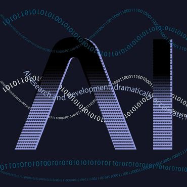 Type as a metaphor. I identified multiple ideas, meanings, and interpretations of AI. Done in Illust