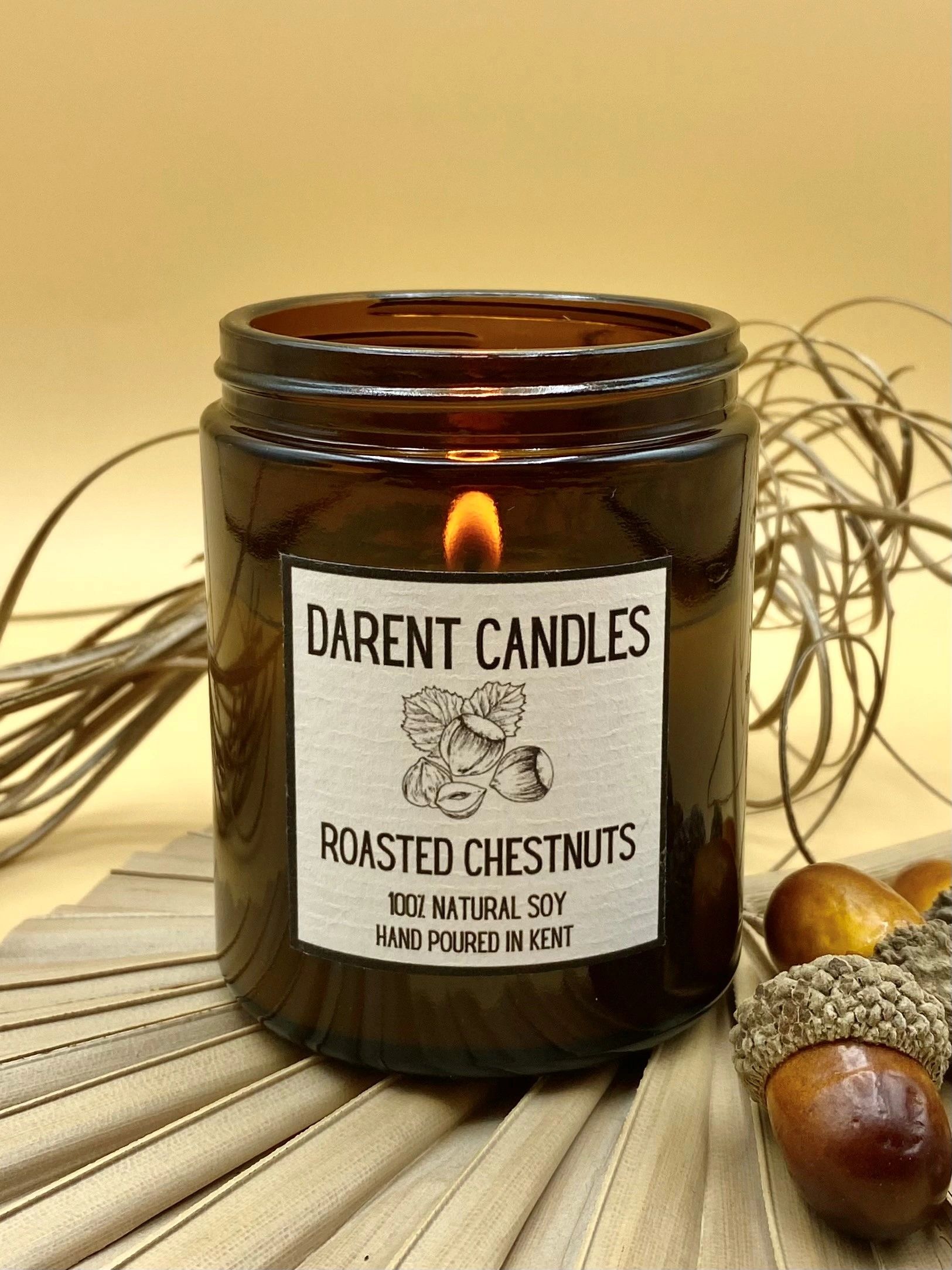 Roasted Chestnuts Amber Soy Wax Candle