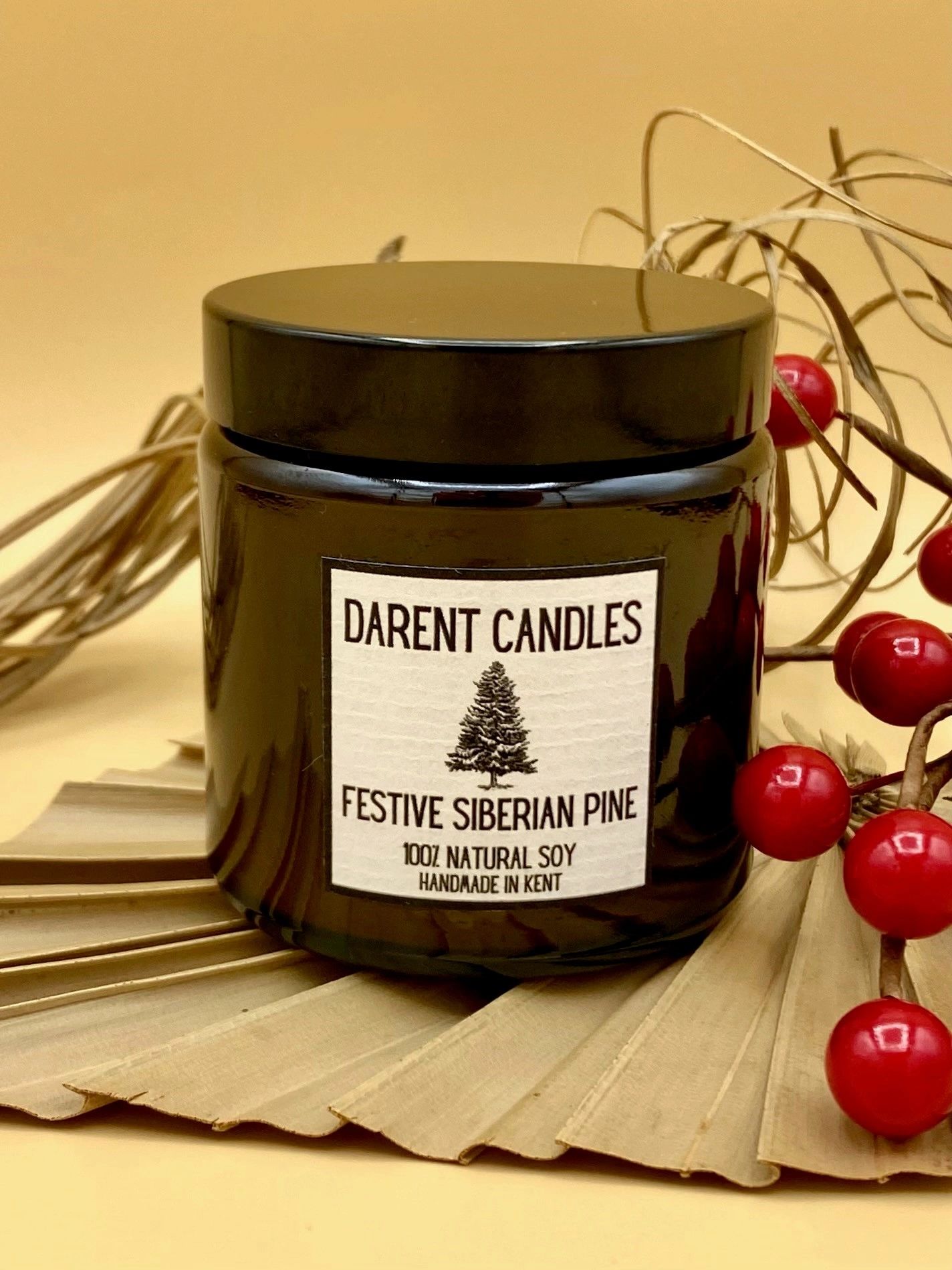 Amber Soy Wax Candle in Jar