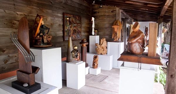 These sculptures are examples of my found object work; some are still available.