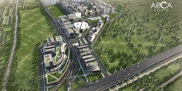 Aerial perspective of Arca South