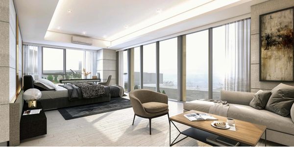 Artist's perspective of a unit in Gardencourt Residences