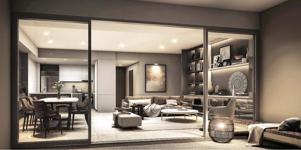 Artist's perspective of a unit in Gardencourt Residences