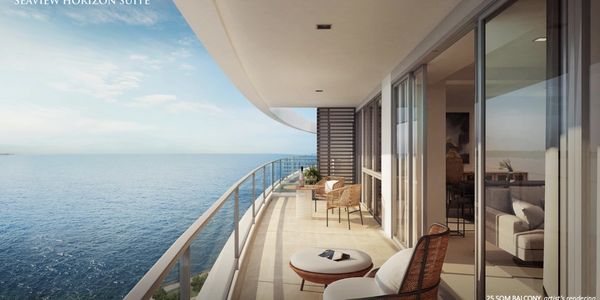 Balcony for a seaview horizon suite unit