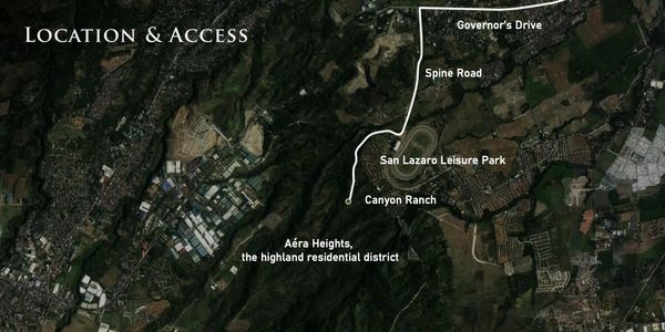 Access map leading to the residential district