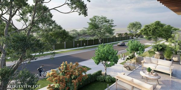 Artist's perspective of a ridgeview lot in Ciela