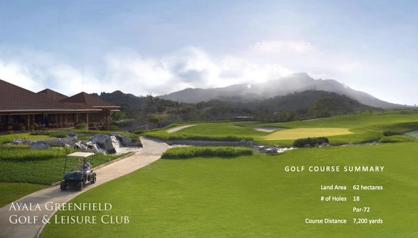 Ayala Greenfield Estates golf clubhouse and golf course