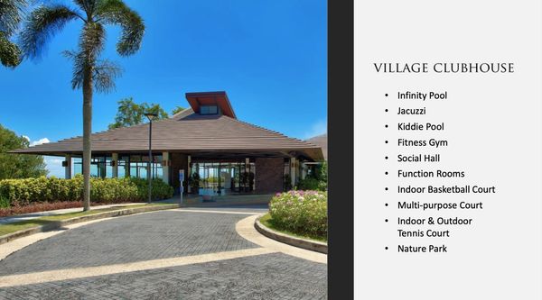 List of amenities in the Ayala Greenfield Estates village clubhouse