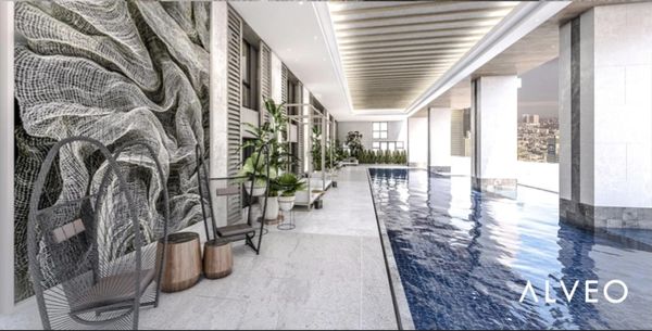 Swimming pool in Parkford Suites Makati