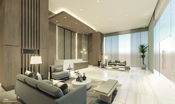 Lobby area of Mergent Residences