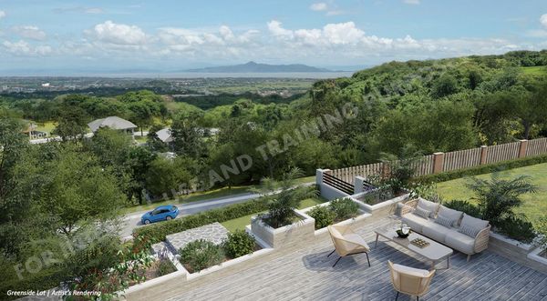 Artist's perspective of a greenside lot