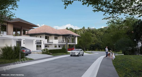 Artist's perspective of a prime lot