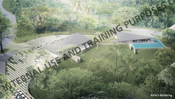 Artist's rendering of the social hall and residents' lounge in Miravera