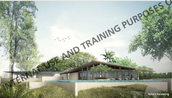 Artist's rendering of the residents' lounge in Miravera