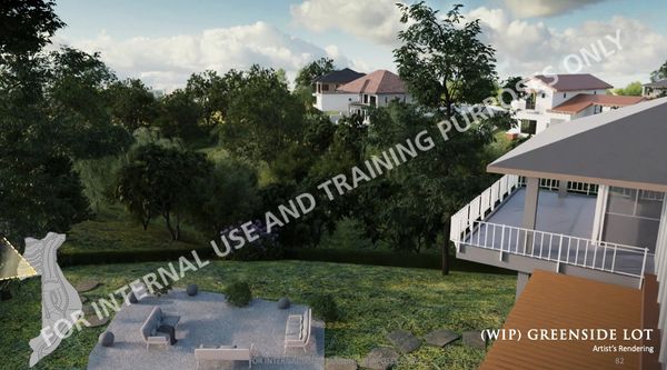 Artist's rendering of a greenside lot in Miravera