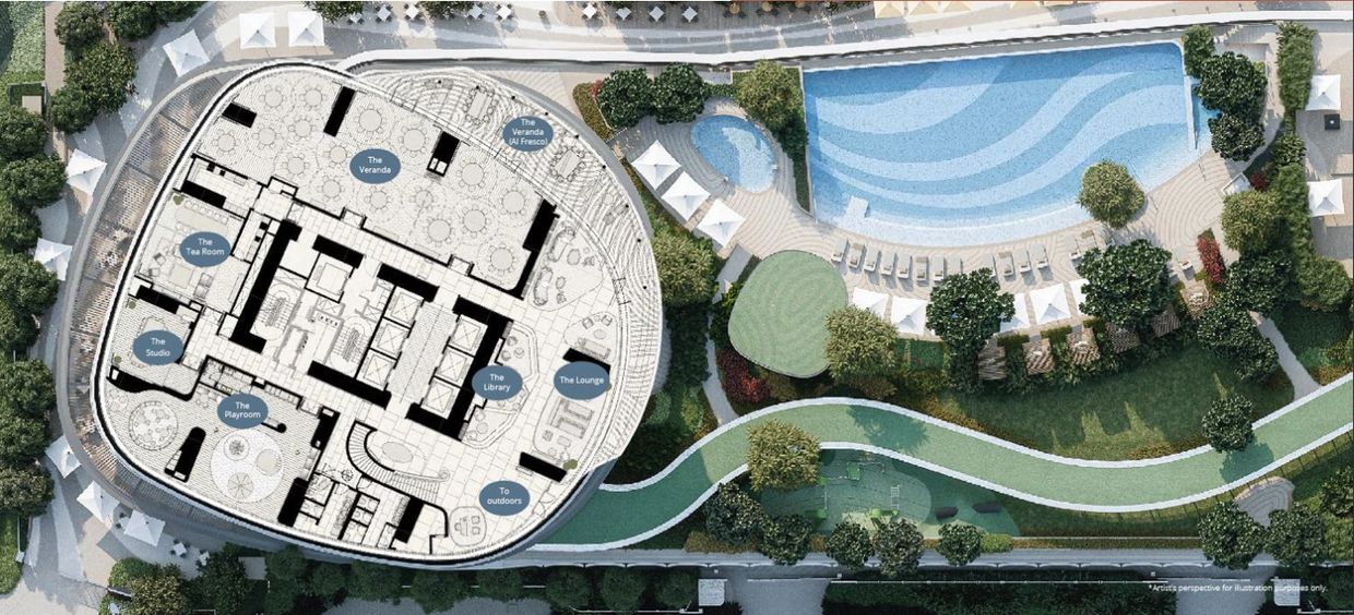 Amenity floor plan of Haraya Residences