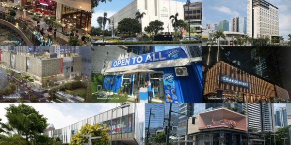 Establishments around Park East Place BGC