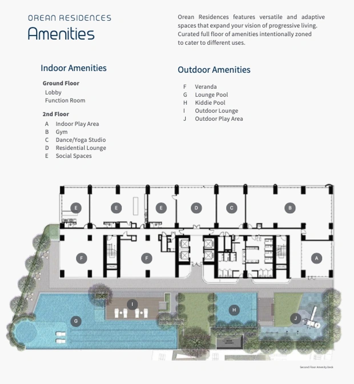 Amenity floor plan