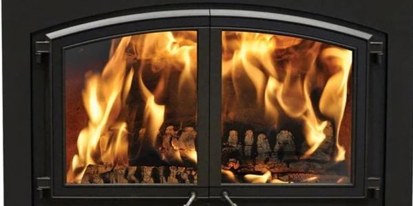 Wood burning fireplace insert