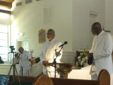 Prayer / Devotion:
Left: Deacon Green Thomas
Middle: Deacon Ben Frazier
Right: Deacon Willie Preyer