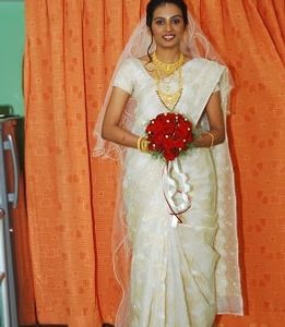 Christin Bride In Saree