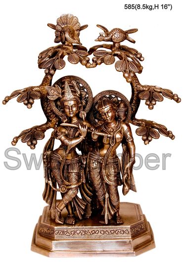 Radha Krishna under a tree
brass krishna with cow
brass radha krishna with cow radha krishna deitie
