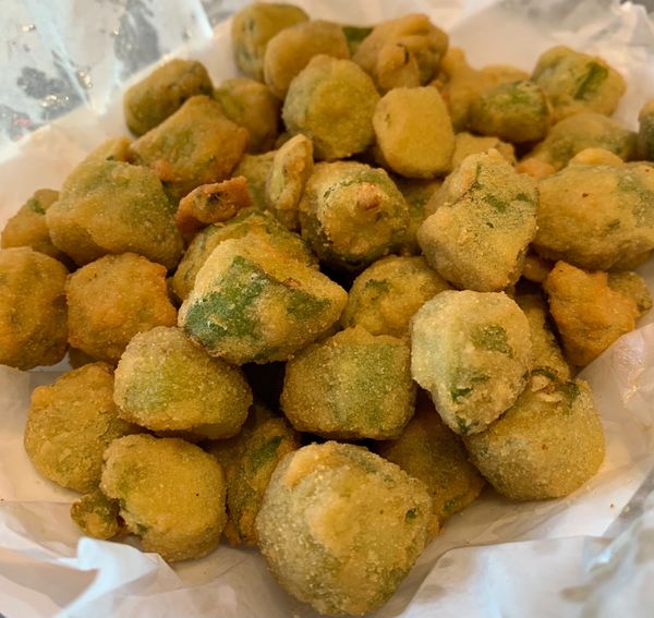 Fried Okra at Golden Flame Hot Wings