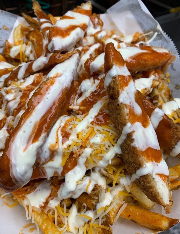 Golden Chicken Fries at Golden Flame Hot Wings