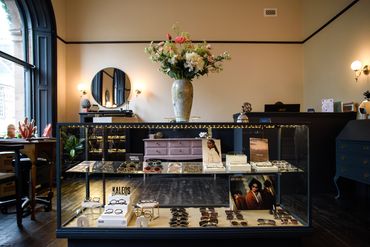 OPTICIAN SPECTACLES ON DISPLAY