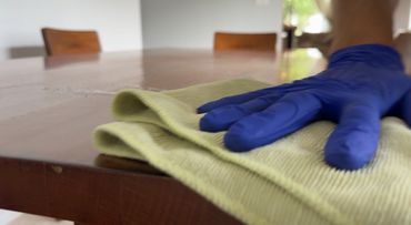 polishing furniture