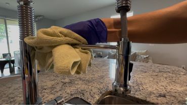 faucet cleaning and polishing