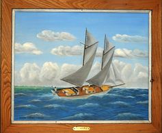 Curt Whiticar, boat, sailboat, Bahama, ocean, clouds, 