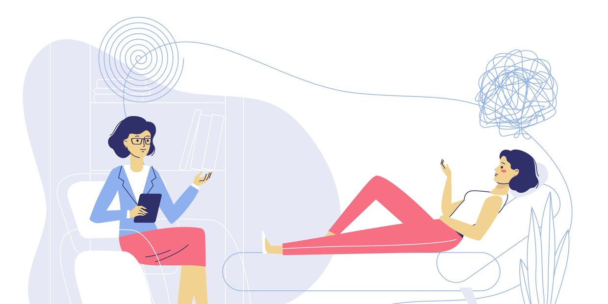 Woman in a therapy session